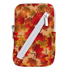 Wallpaper Background Autumn Fall Belt Pouch Bag (large) by Vaneshart