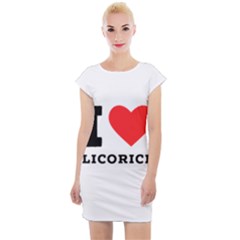 I Love Licorice Cap Sleeve Bodycon Dress by ilovewhateva