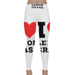 I Love Lemon Grass Classic Yoga Leggings by ilovewhateva