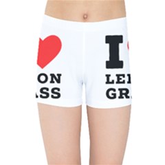 I Love Lemon Grass Kids  Sports Shorts by ilovewhateva