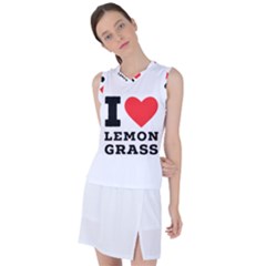 I Love Lemon Grass Women s Sleeveless Sports Top by ilovewhateva