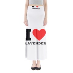 I Love Lavender Full Length Maxi Skirt by ilovewhateva