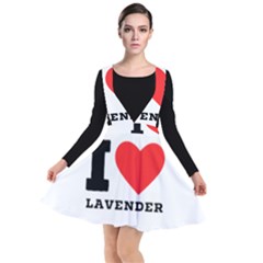 I Love Lavender Plunge Pinafore Dress by ilovewhateva