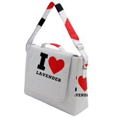 I Love Lavender Box Up Messenger Bag by ilovewhateva