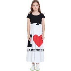 I Love Lavender Kids  Flared Maxi Skirt by ilovewhateva