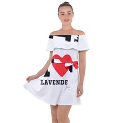 I Love Lavender Off Shoulder Velour Dress by ilovewhateva