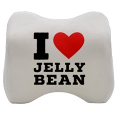 I Love Jelly Bean Velour Head Support Cushion by ilovewhateva