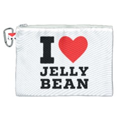 I Love Jelly Bean Canvas Cosmetic Bag (xl) by ilovewhateva