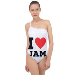 I Love Jam Classic One Shoulder Swimsuit by ilovewhateva