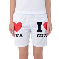 I Love Guava  Women s Basketball Shorts by ilovewhateva