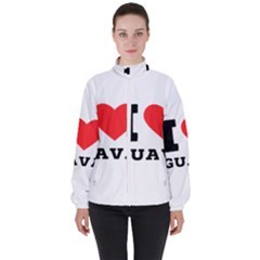 I Love Guava  Women s High Neck Windbreaker by ilovewhateva