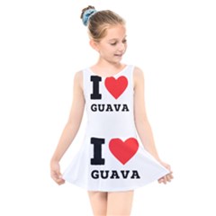 I Love Guava  Kids  Skater Dress Swimsuit by ilovewhateva