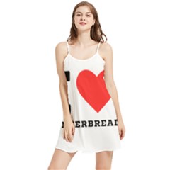 I Love Gingerbread Summer Frill Dress by ilovewhateva