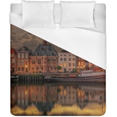 Old Port Of Maasslui Netherlands Duvet Cover (california King Size) by 99art