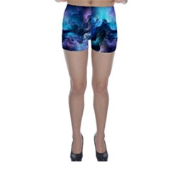 Abstract Graphics Nebula Psychedelic Space Skinny Shorts by 99art