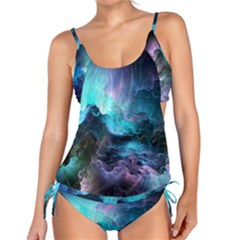 Abstract Graphics Nebula Psychedelic Space Tankini Set by 99art