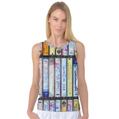 Cassette Tape Music Vintage 1980s 70s Women s Basketball Tank Top by 99art