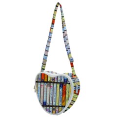 Cassette Tape Music Vintage 1980s 70s Heart Shoulder Bag by 99art