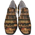 Books On Bookshelf Assorted Color Book Lot In Bookcase Library Women Slip On Heel Loafers View1