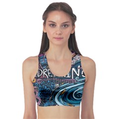 Graffiti Art Psychedelic Art Graphic Design Modern Art Sports Bra by 99art