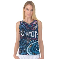 Graffiti Art Psychedelic Art Graphic Design Modern Art Women s Basketball Tank Top by 99art