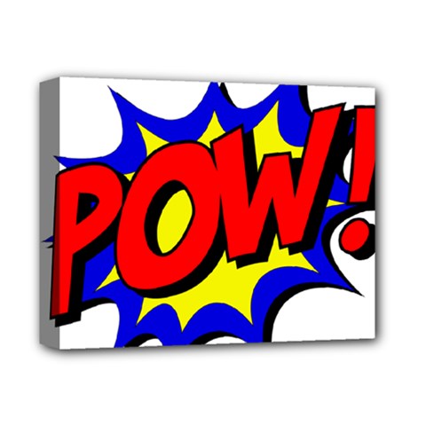 Pow Comic Comic Book Fight Deluxe Canvas 14  X 11  (stretched) by 99art