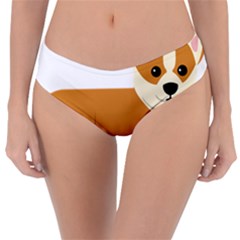Corgi Dog Puppy Reversible Classic Bikini Bottoms by 99art