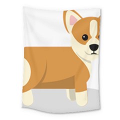 Corgi Dog Puppy Medium Tapestry by 99art