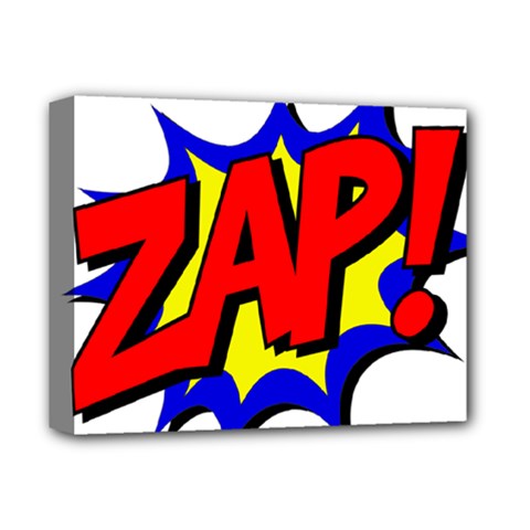 Zap Comic Book Fight Deluxe Canvas 14  X 11  (stretched) by 99art