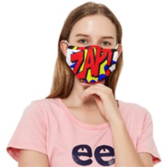 Zap Comic Book Fight Fitted Cloth Face Mask (adult) by 99art