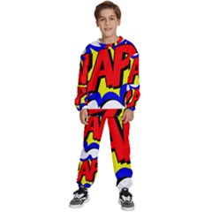 Zap Comic Book Fight Kids  Sweatshirt Set by 99art