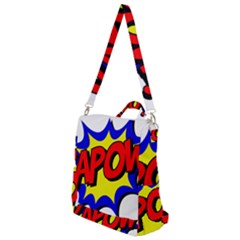 Kapow-comic-comic-book-fight Crossbody Backpack by 99art