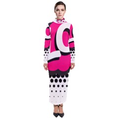 Lol-acronym-laugh-out-loud-laughing Turtleneck Maxi Dress by 99art
