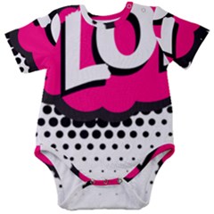 Lol-acronym-laugh-out-loud-laughing Baby Short Sleeve Bodysuit by 99art