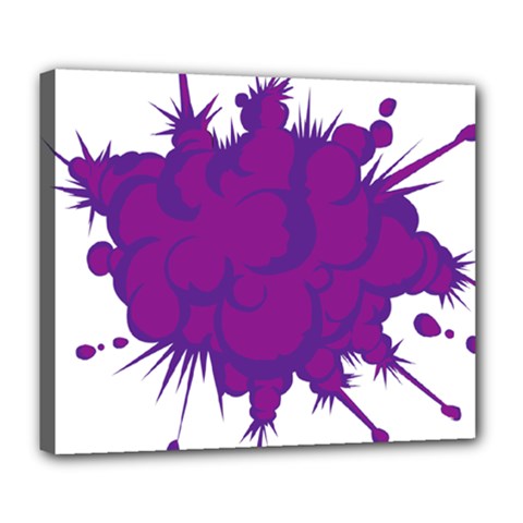 Explosion-firecracker-pyrotechnics Deluxe Canvas 24  X 20  (stretched)