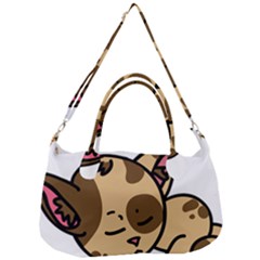 Cat-cartoon-pet-kitten-character Removable Strap Handbag by 99art