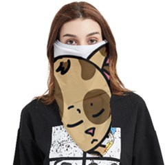 Cat-cartoon-pet-kitten-character Face Covering Bandana (triangle) by 99art