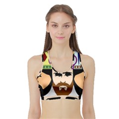 Comic-characters-eastern-magi-sages Sports Bra With Border by 99art