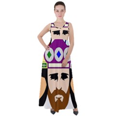 Comic-characters-eastern-magi-sages Empire Waist Velour Maxi Dress by 99art