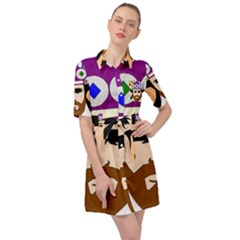 Comic-characters-eastern-magi-sages Belted Shirt Dress by 99art