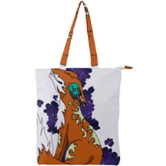Fuchs-comic-music-wild-animal-cute Double Zip Up Tote Bag