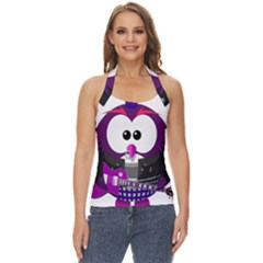 Bird-music-animation-animal Basic Halter Top by 99art