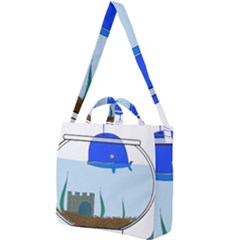 Wal-fish-small-world-lake-sea Square Shoulder Tote Bag by 99art