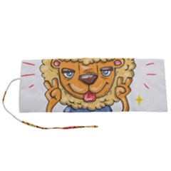 Animation-lion-animals-king-cool Roll Up Canvas Pencil Holder (s)