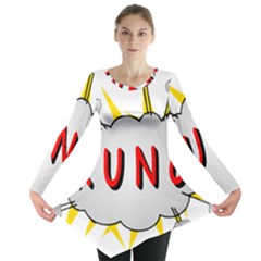 Comic-noise-paleness-explosion Long Sleeve Tunic 