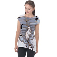 Tornado-twister-angry-comic Cap Sleeve High Low Top by 99art