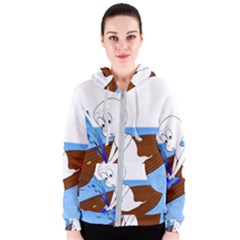 Spirit-boat-funny-comic-graphic Women s Zipper Hoodie by 99art