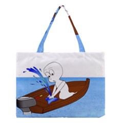 Spirit-boat-funny-comic-graphic Medium Tote Bag by 99art