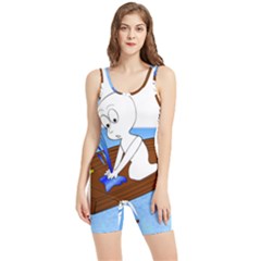 Spirit-boat-funny-comic-graphic Women s Wrestling Singlet by 99art