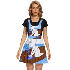 Spirit-boat-funny-comic-graphic Apron Dress by 99art